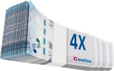 4 X Cooline - Split AC - 21400  BTU - Cold - Wifi - Golden Fins