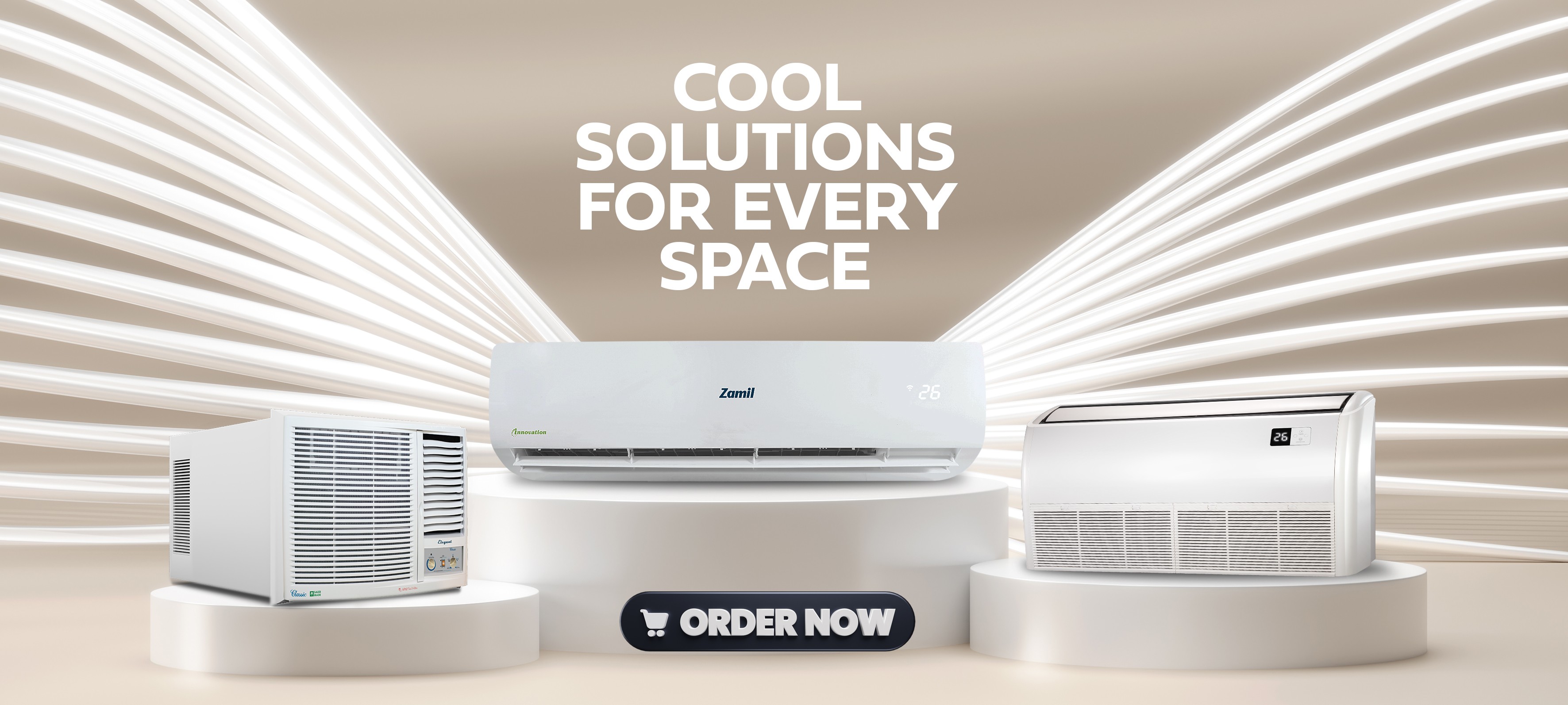 Order Online Zamil AC's Portable Air Conditioners and Much More Today to Cool Down Your Home. Including Free Delivery!